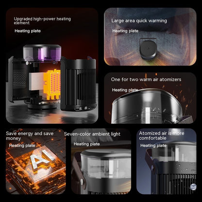 2-in-1 Portable Heater & Indoor Humidifier